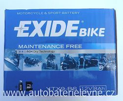 Motobaterie EXIDE BIKE Maintenance Free 8Ah, 12V Y